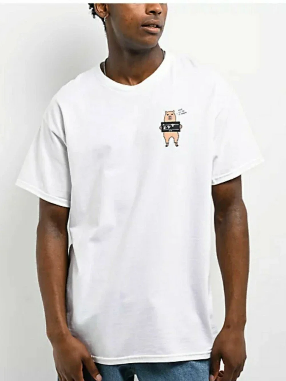 A.LAB 'Booked' White T-Shirt 2XL